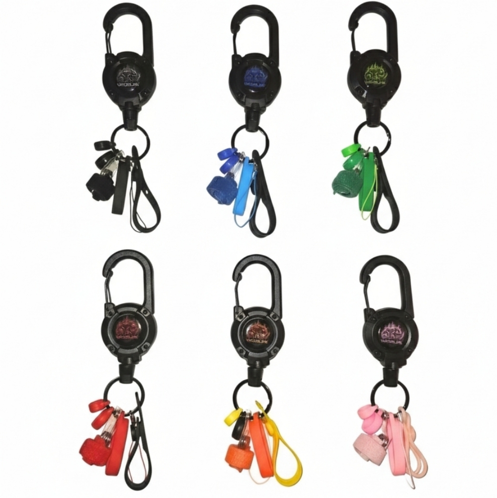 VaporLink Leash Heavy-duty Retractable Carabiner‎ Clip Keychain Anti-Loss/Theft